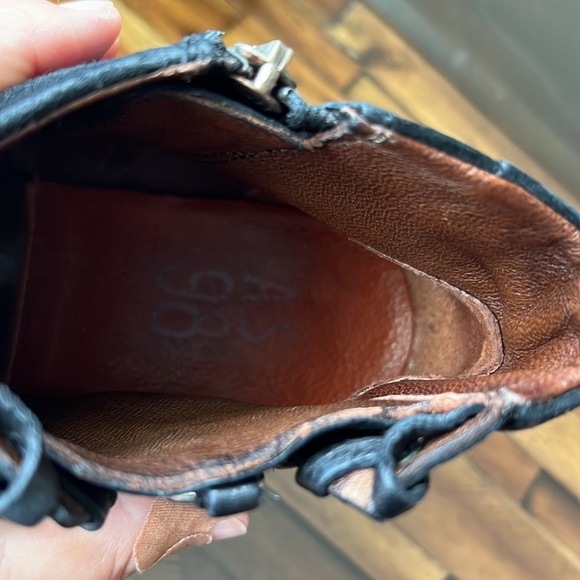 A.S.98 Biker Boots from Spain Leather and Suede Cheyenne 39 8.5 - Picture 5 of 15